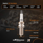 Iridium Spark Plug LFR6AIX-11 for BMW 528i 528i xDrive (2008–2010)