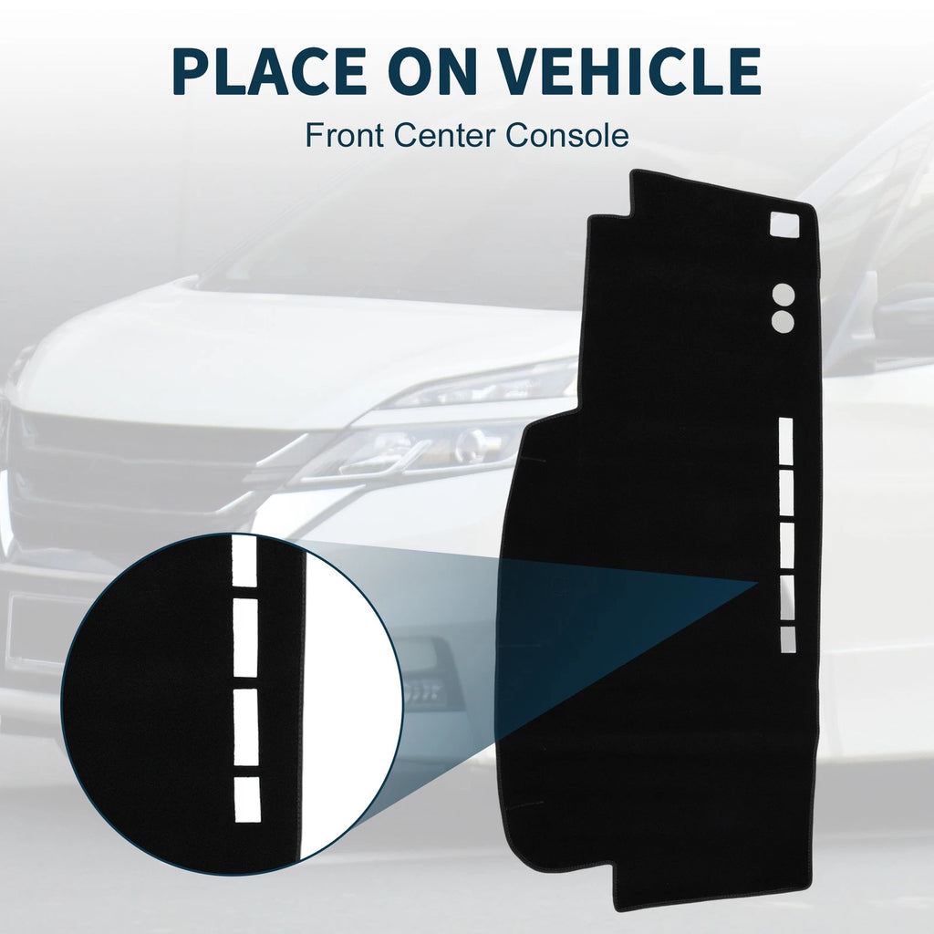 Dashboard Cover Mat for Nissan Serena C25 (2005–2010) Sun Protector Black