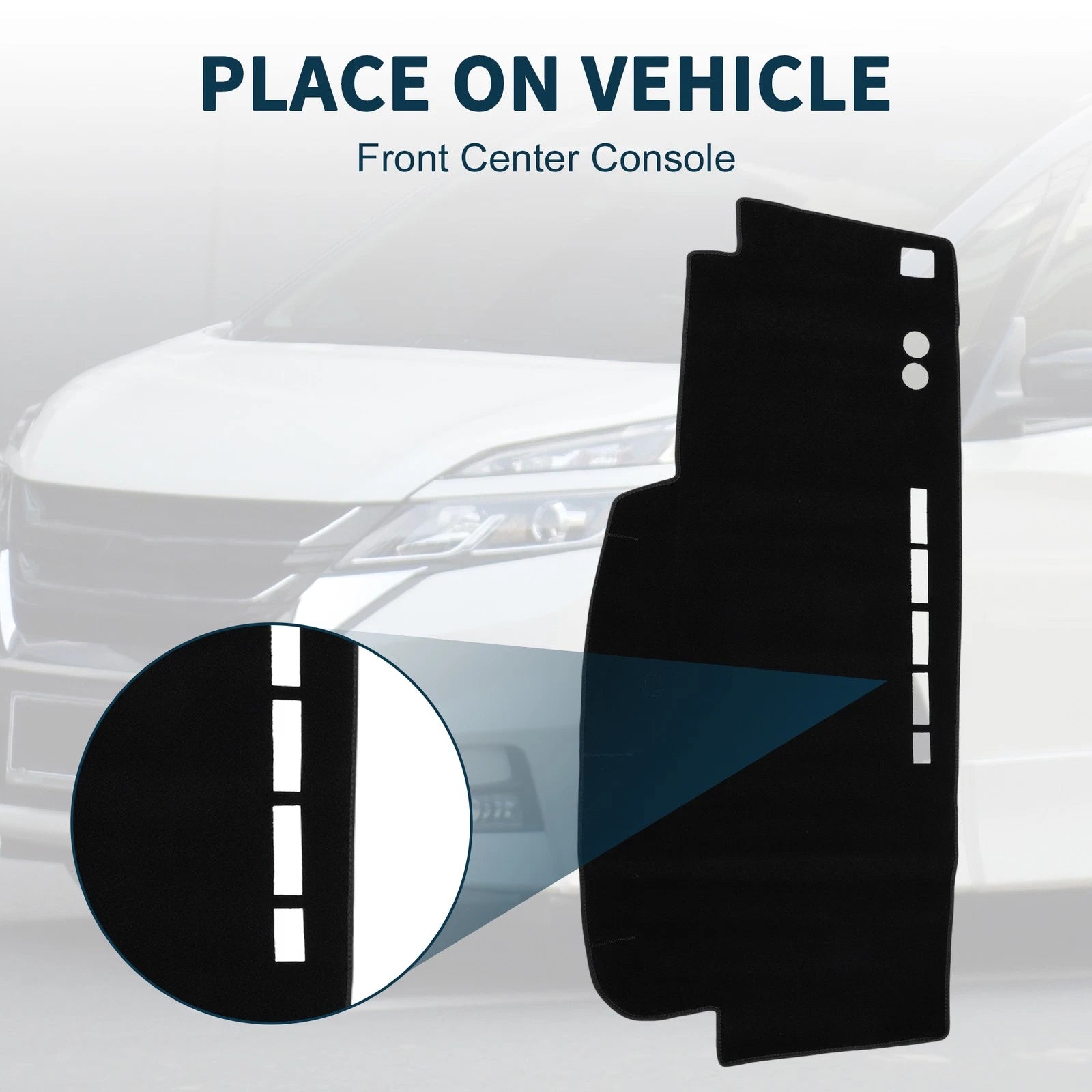 Dashboard Cover Mat for Nissan Serena C25 (2005–2010) Sun Protector Black