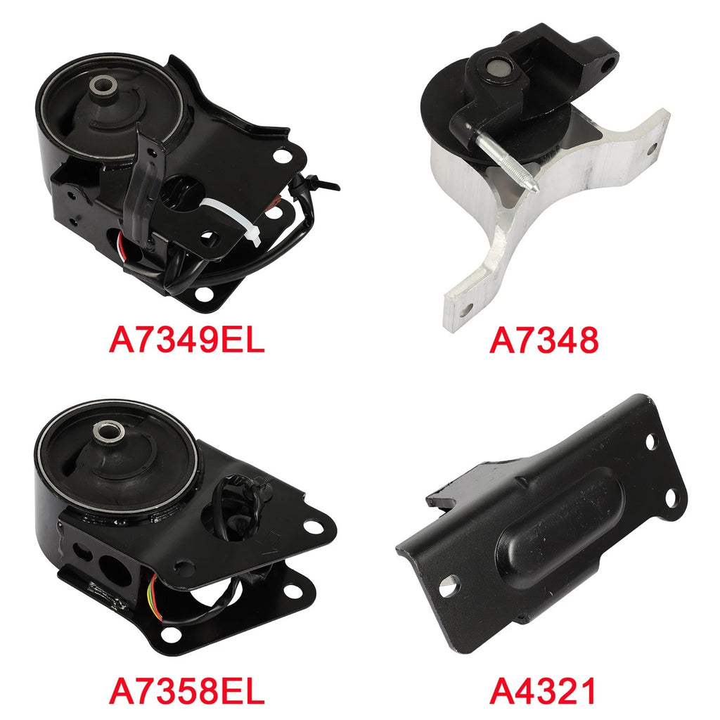 Engine Motor Mount for Nissan Murano 3.5L 2WD (2003–2007) 4pc