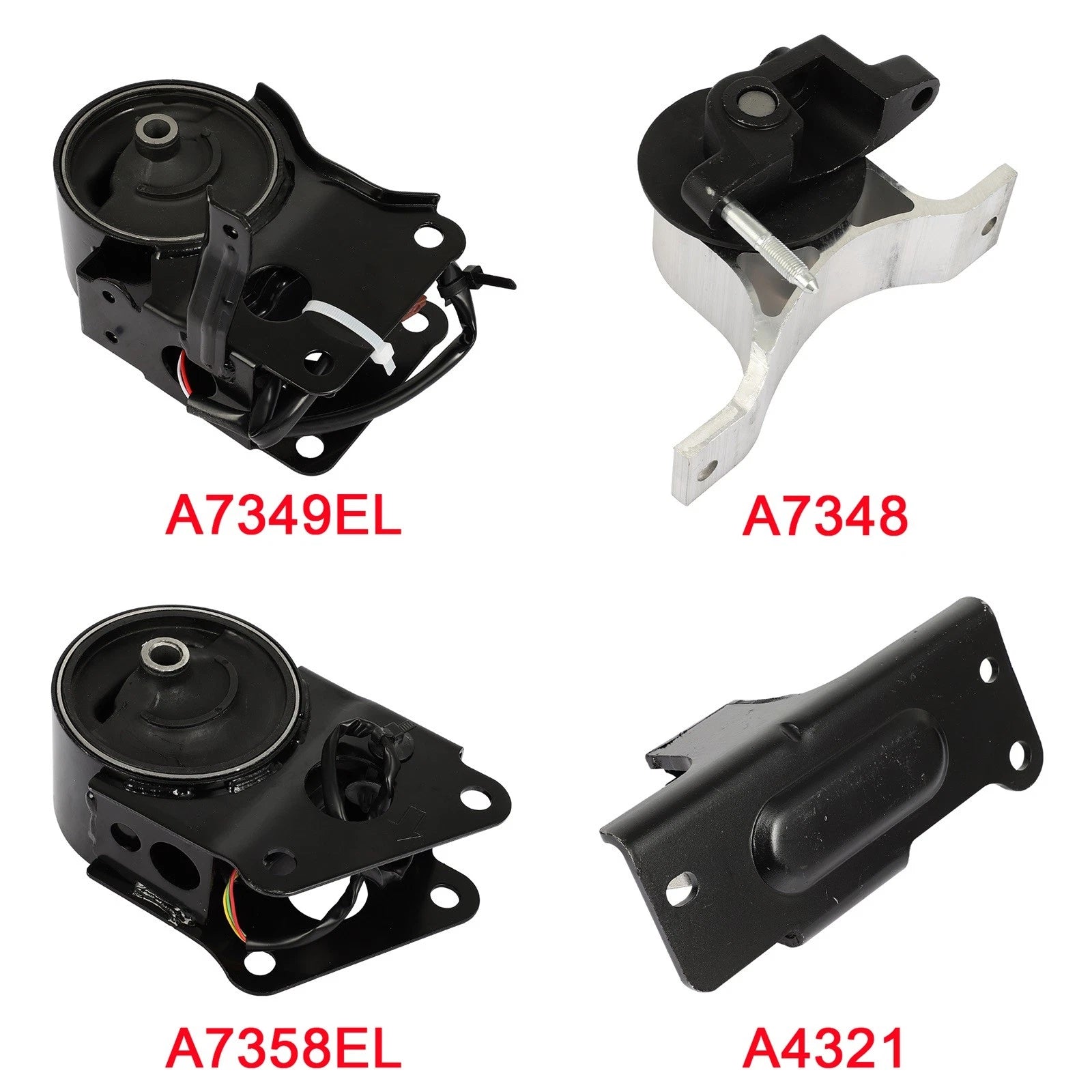 Engine Motor Mount for Nissan Murano 3.5L 2WD (2003–2007) 4pc