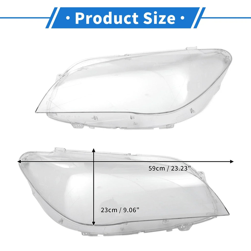 Front Left & Right Headlight Lens Covers for BMW 740i
