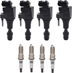4Pcs Ignition Coil Pack for Buick Chevrolet Equinox Malibu (UF491) (2010-2016)