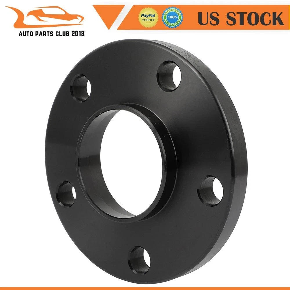 2X 15mm 5x112 Hubcentric Black Wheel Spacers for BMW 320i (2020–2022)