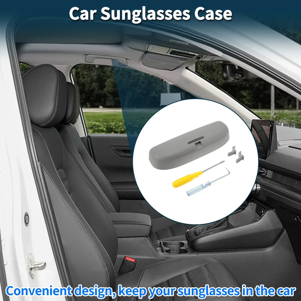 Sunglasses Case for Honda Accord 2012-2023 Eyeglasses Holder Storage Box Grey