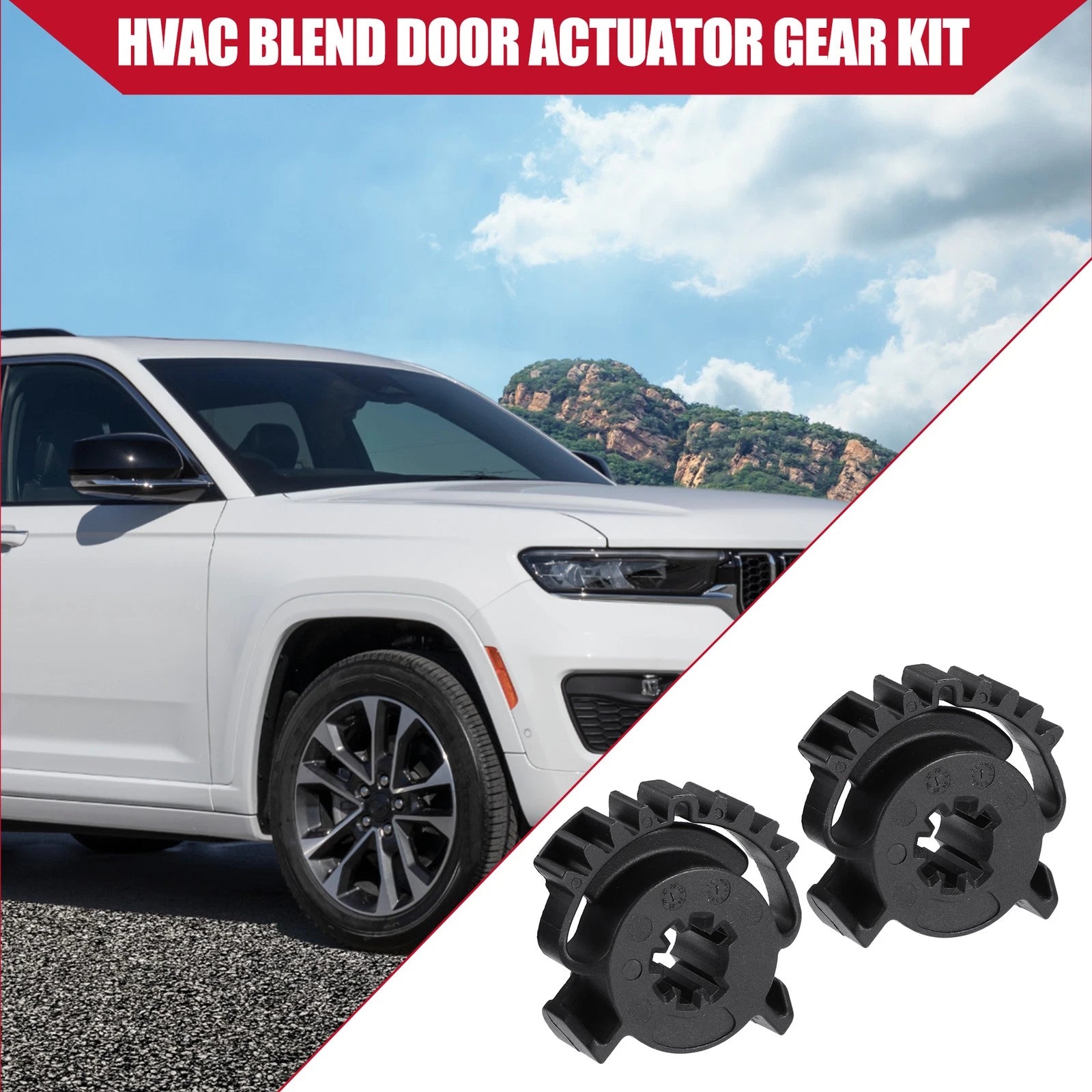 Set of 2 HVAC Blend Door Actuator Gears for Dodge Durango (2011–2023) No.68214880AA