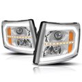 LED DRL Bar Projector Headlights for Chevy Silverado (2007–2014)