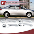 Set of 4 Car Door Handle Covers for Toyota Land Cruiser Prado  Silver Tone