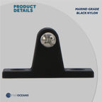 Bimini Top Hardware 90 Degree Deck Hinge with Screw Pin for Boat