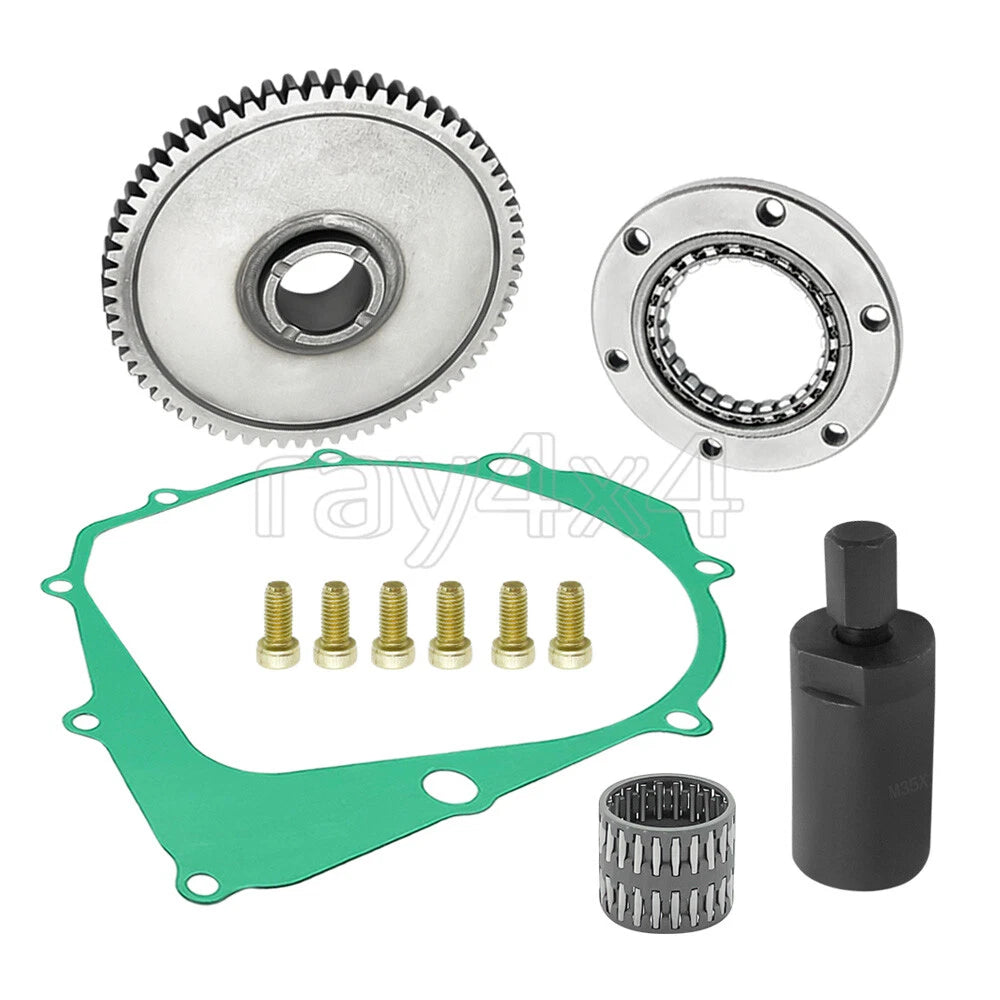 Starter Clutch Kit Gasket Flywheel Puller Tool for Yamaha YFM350R Raptor (2004–2013)