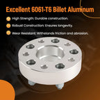 Pair of 1.5 Inch Billet Wheel Spacers for Chevrolet Corvette S10 (1984–2019)