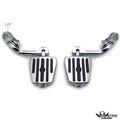 5" Rebelion Skull Highway Foot Peg Kit for Harley Wide Glide, Street Glide