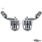 5" Rebelion Skull Highway Foot Peg Kit for Harley Wide Glide, Street Glide