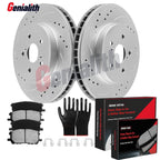 Front Brake Rotors + Ceramic Pads for Lexus RX400h RX330 RX350 (2004–2008)