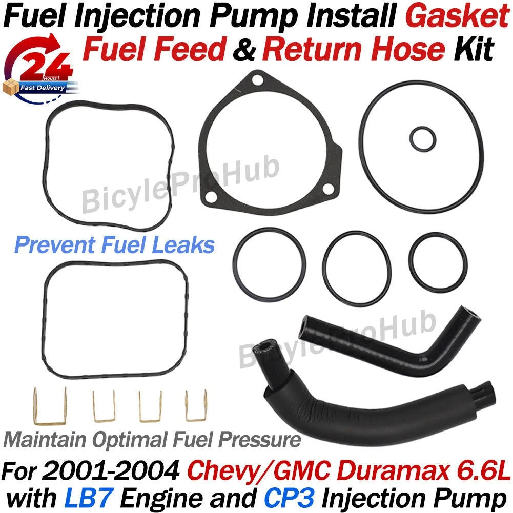 CP3 Fuel Injection Pump Hose Gasket Kit for Chevy Duramax 6.6L LB7 (2001–2004)