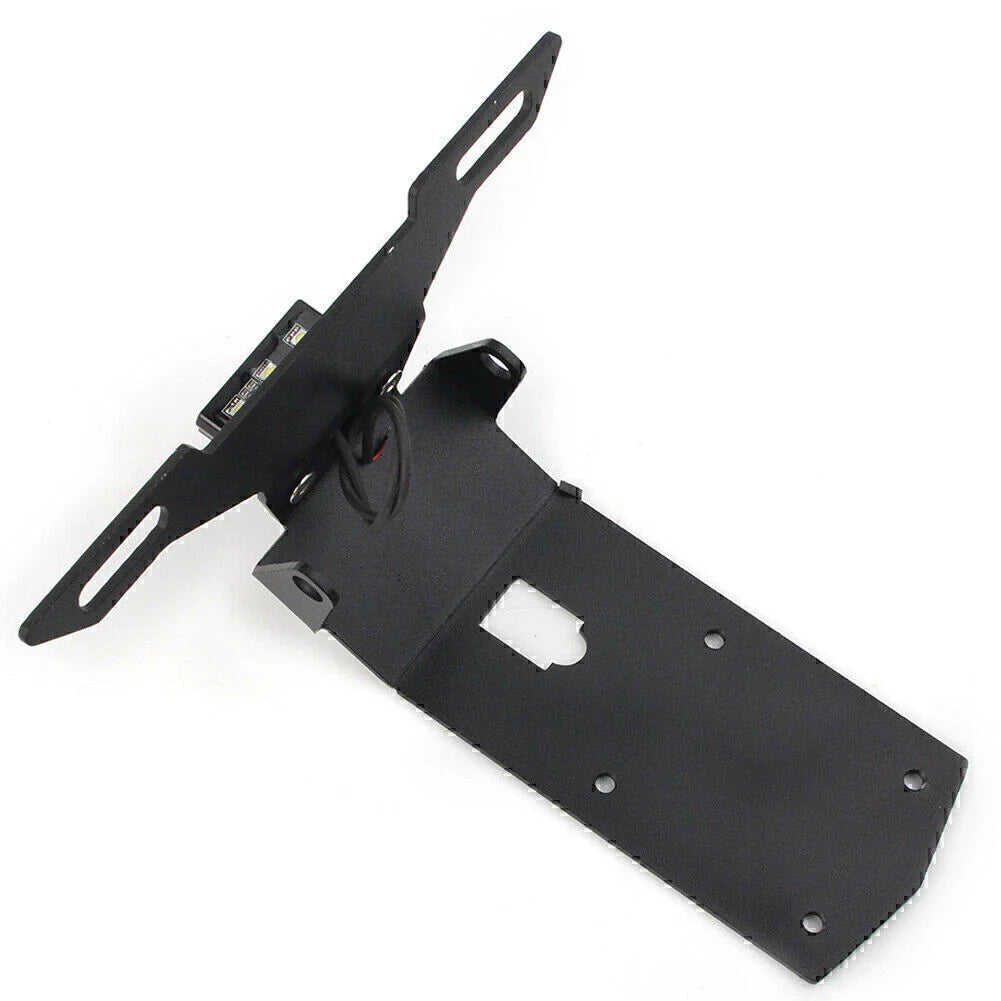 Black Steel License Plate Holder for KAWASAKI Ninja H2 SX (2019-2021)