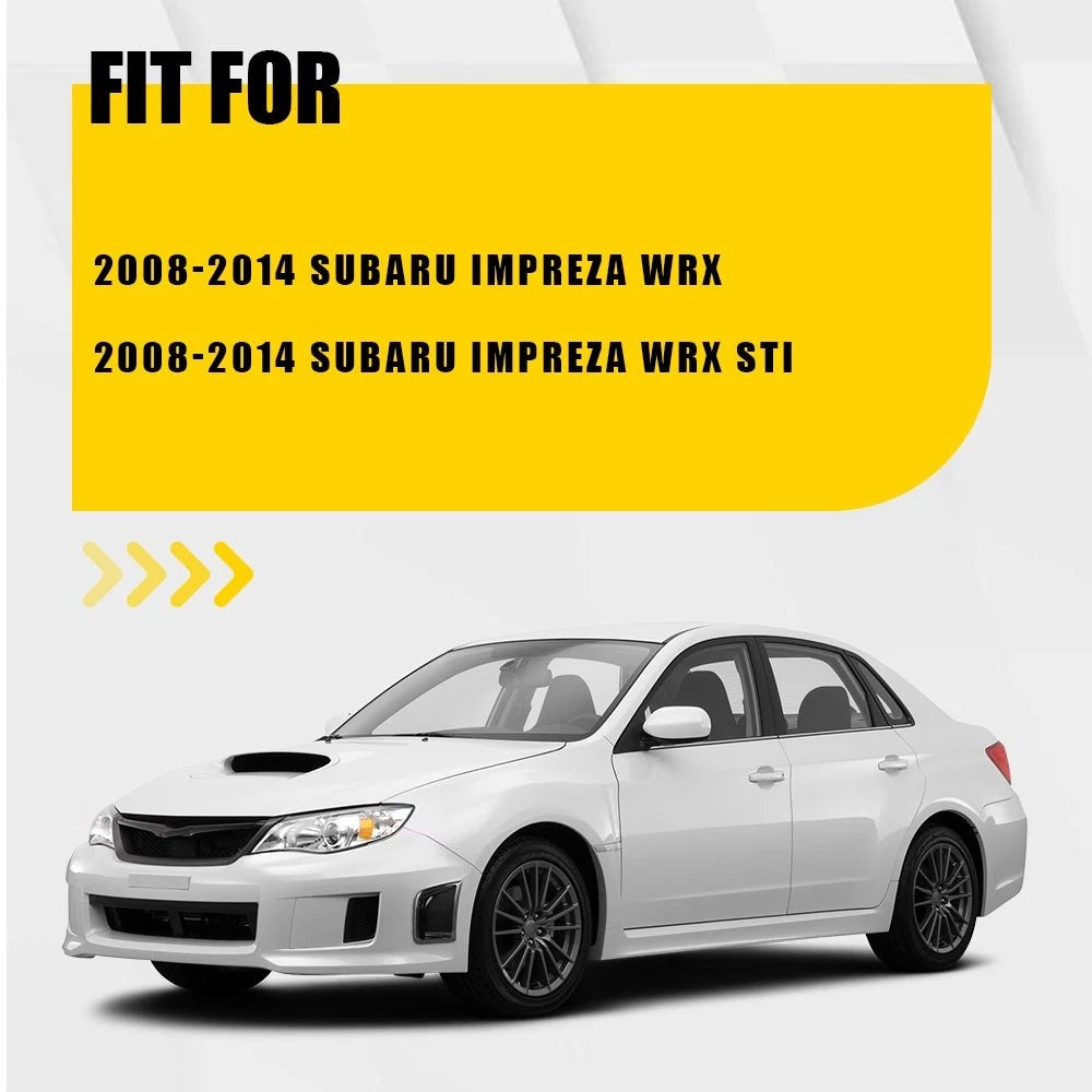 2X Carbon Fiber Bumper Side Air Vent Covers for Subaru Impreza WRX STI (2008–2014)