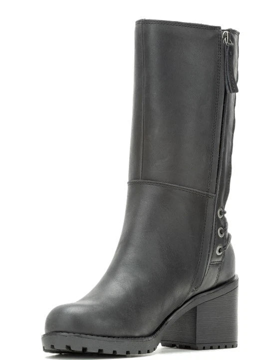 Aldona Black Fashion Boots for Harley-Davidson (Women's Size 11) D87268