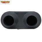 2.5" Inlet/Dual Outlet Stainless Steel Exhaust Muffler for