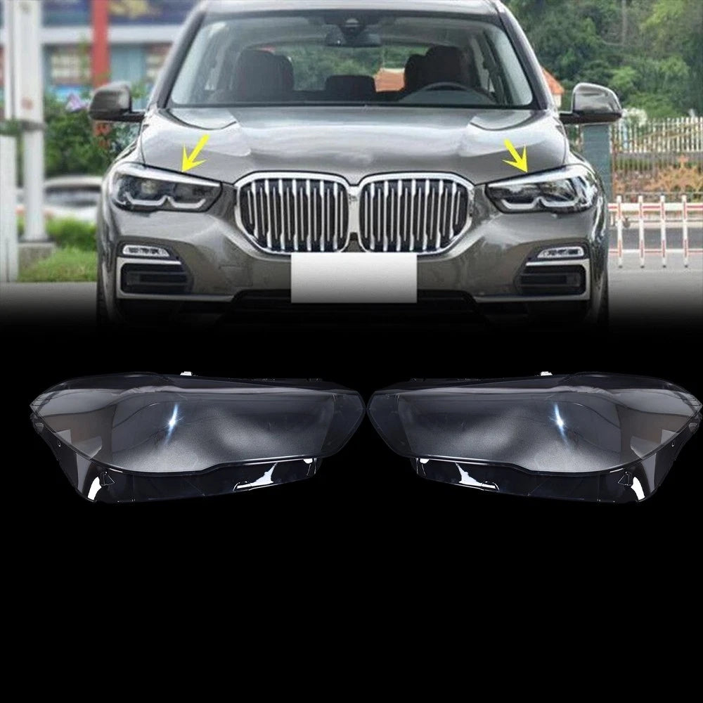 2X Headlight Lens Cover for BMW X5 X6 G05 G06 (2019–2022) Left & Right