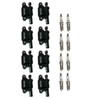 Set of 8 Ignition Coils & Iridium Spark Plugs for Escalade Camaro V8