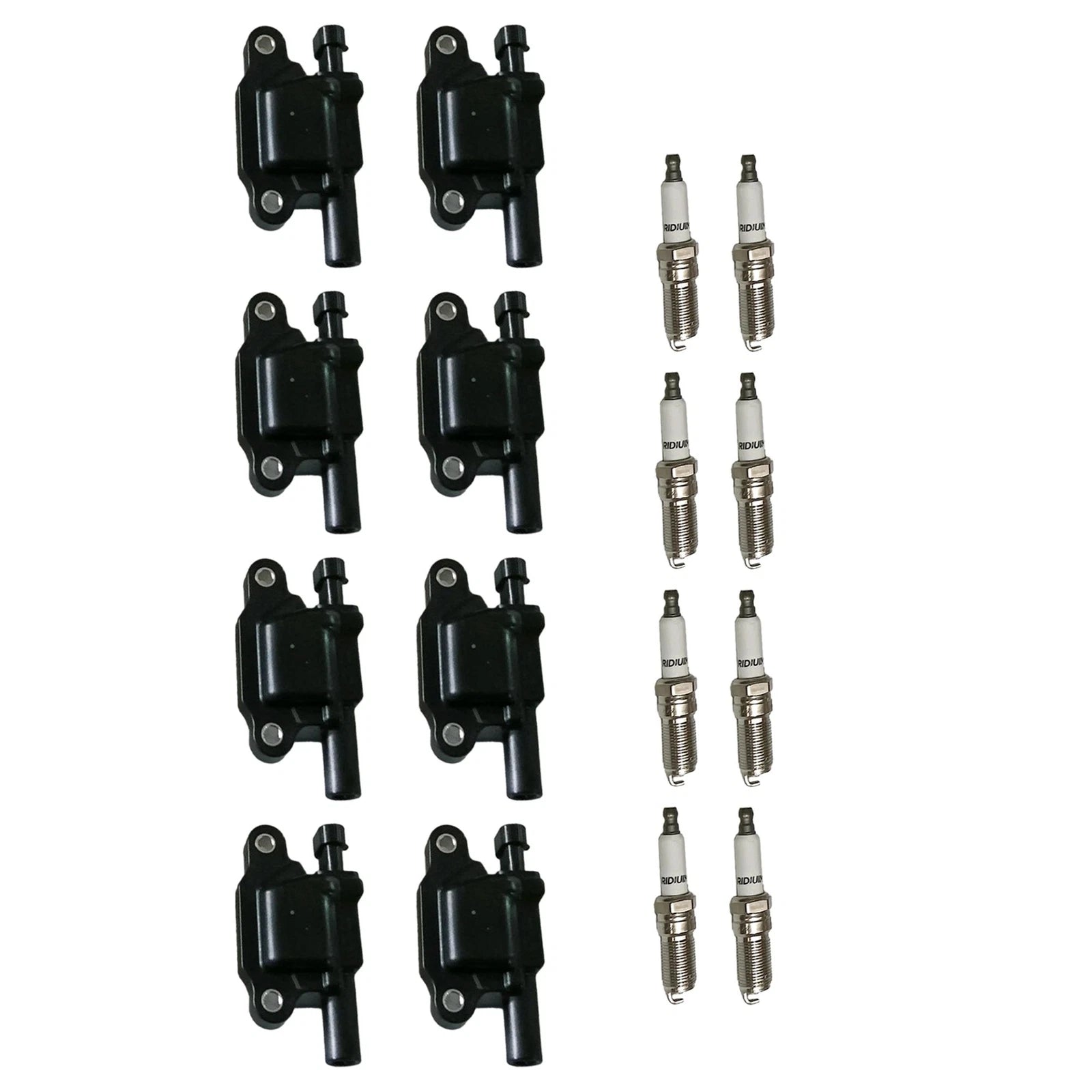 Set of 8 Ignition Coils & Iridium Spark Plugs for Escalade Camaro V8