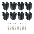 Set of 8 Ignition Coils & Spark Plugs for GMC Sierra V8