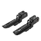 Front Footrests Foot Pegs for Aprilia RSV4 Factory, Tuono 660 (2009–2023) Black