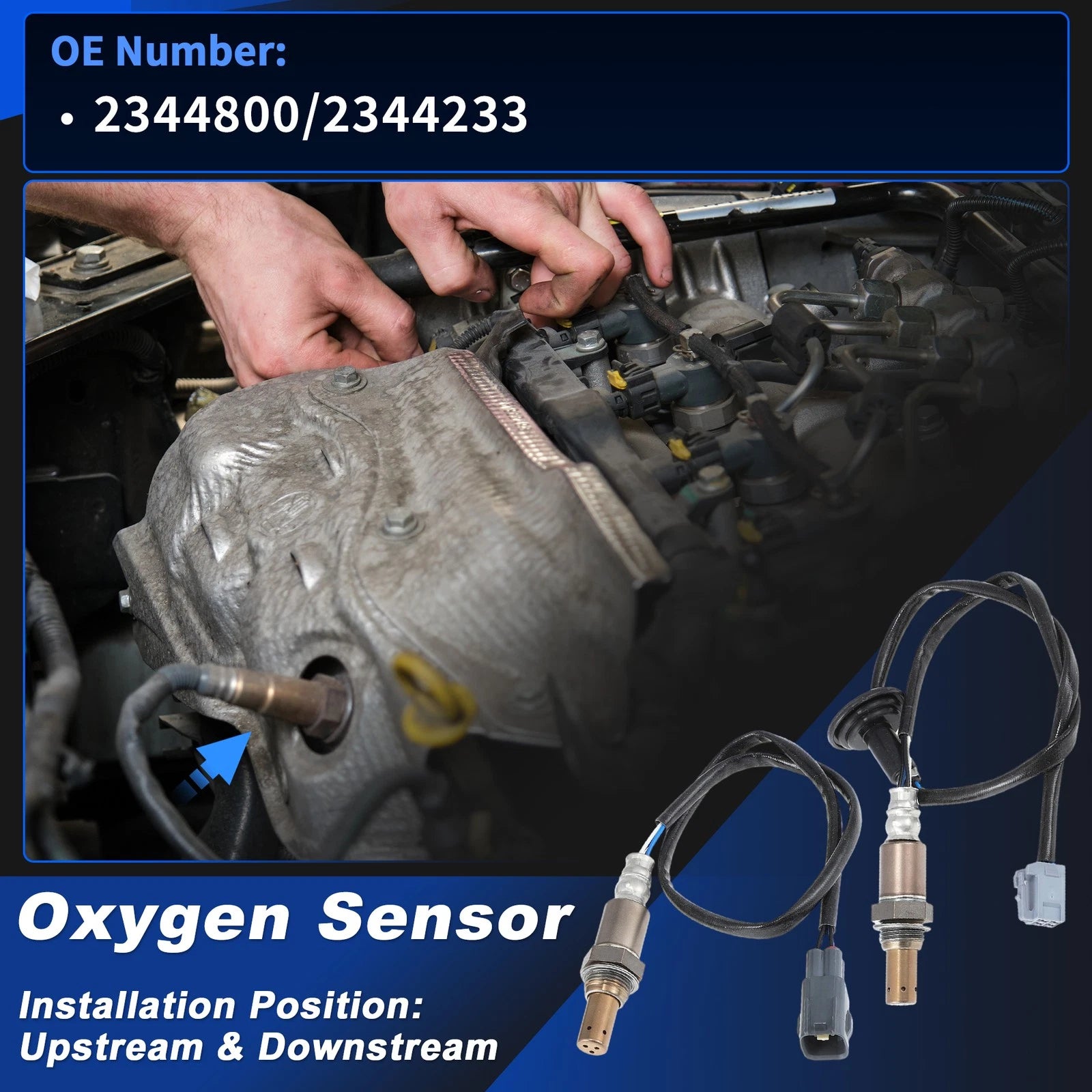 Set of 2 Upstream & Downstream Oxygen Sensors for Toyota Corolla (2003–2004)