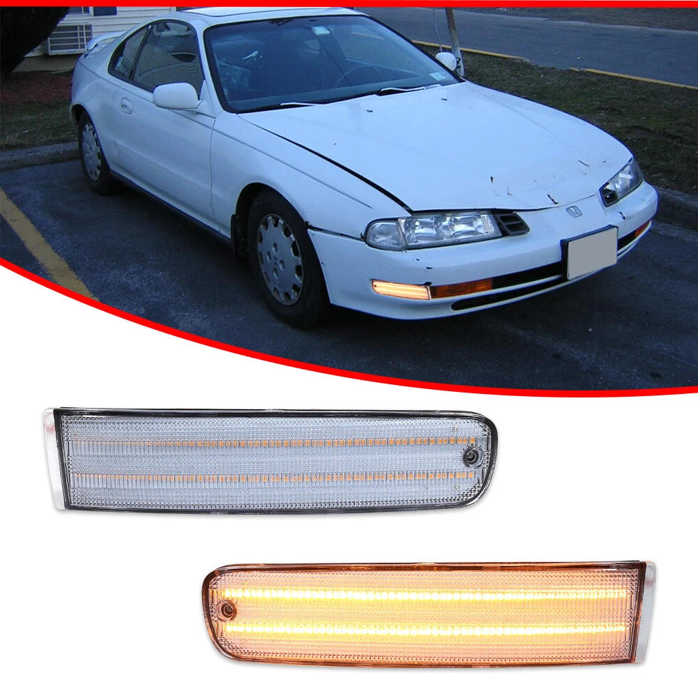 Clear Amber LED Turn Signal Light for Honda Prelude (1992–1996)