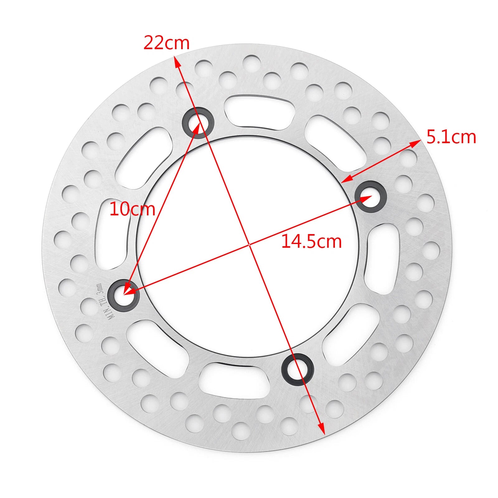 Rear Brake Disc Rotor for Suzuki DR350 TS125 TS200 DR250 (1990–1999)
