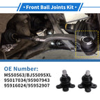 2X Front Upper Ball Joints for Buick Encore (2013–2022) MS50563/BJ55095XL