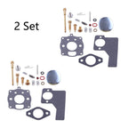 Set of 2 Carburetor Carb Kits for B & Stratton 394989 243431 243432 (10-16hp)
