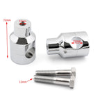 Handle Bar Riser Mounting Clamps for Motorcycle Bike 7/8" Chrome