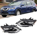 Projector Halogen Headlights for Nissan Rogue (2017–2019) Chrome