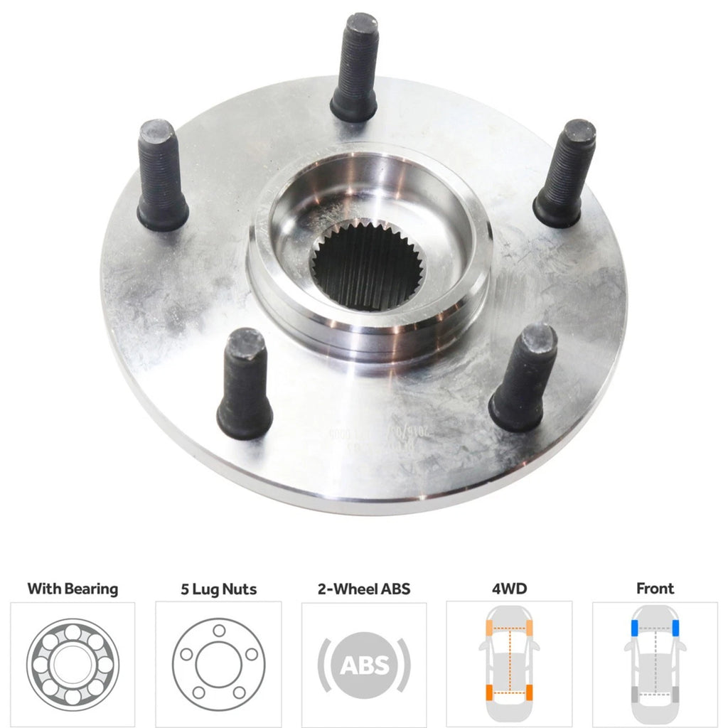 Set of 2 ABS Wheel Hubs for Ram Truck 4WD 4X4