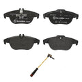 Set of 4 Rear Low-Met Brake Pads & Sensor for Mercedes A207 C204 C207 W204