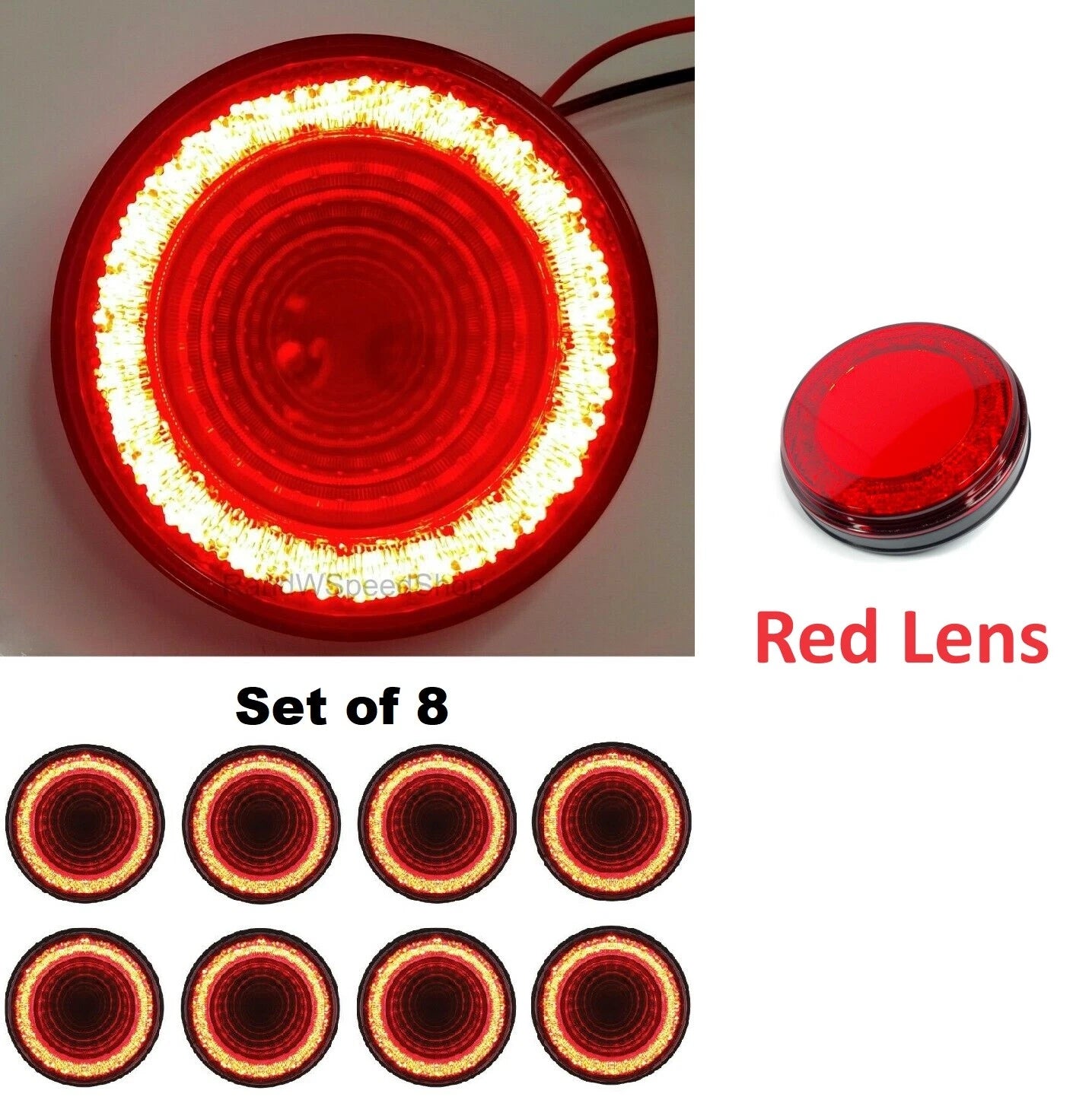 LED Stop Light 4-Inch Round Replacement for Toyota HiLux (2005–2015)