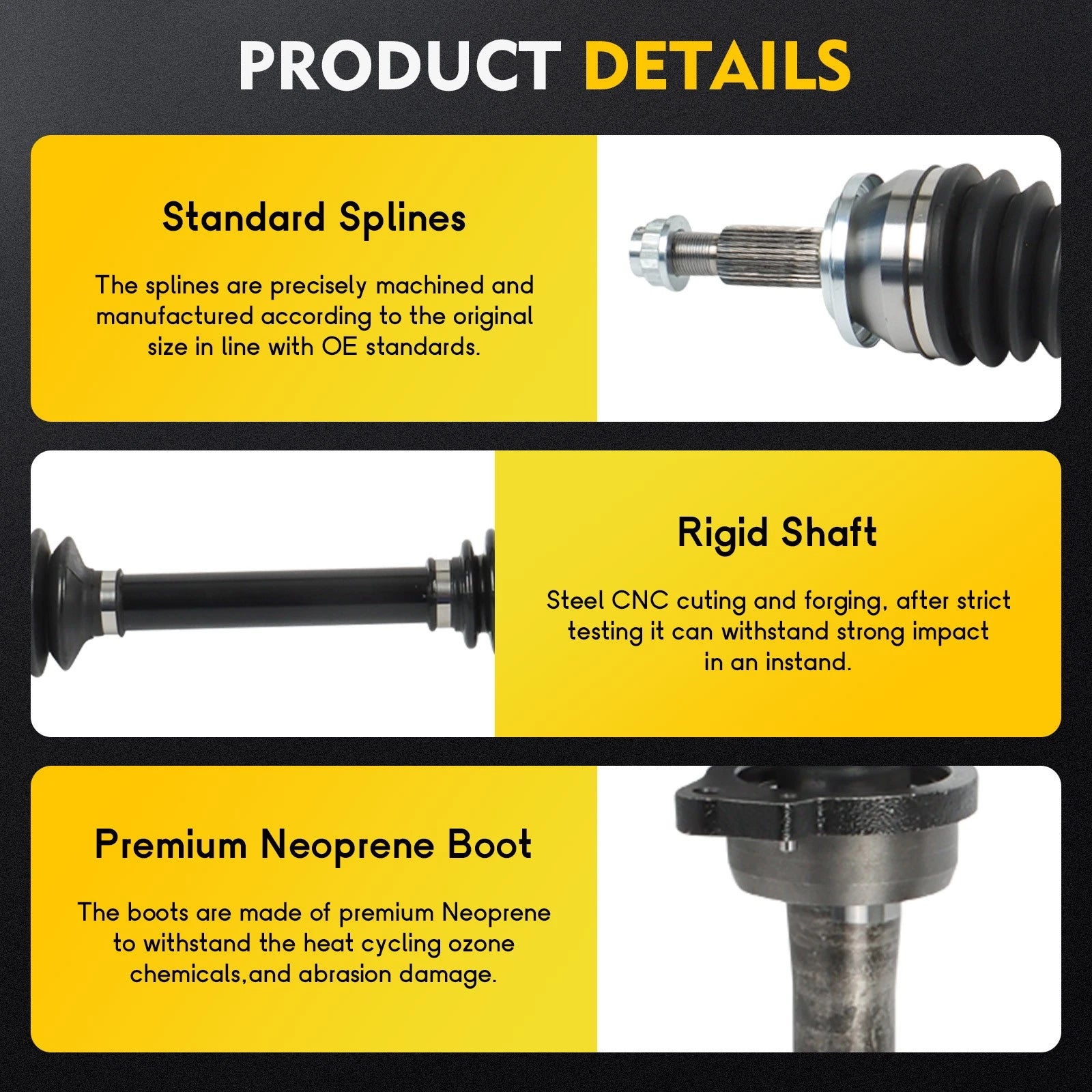 Front Passenger CV Axle Shaft Assembly for Scion tC (2011–2016)