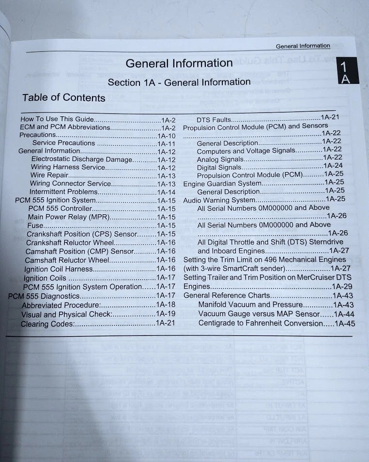 PCM 555 Diagnostics Service Manual for Mercury MerCruiser (90-863757002)