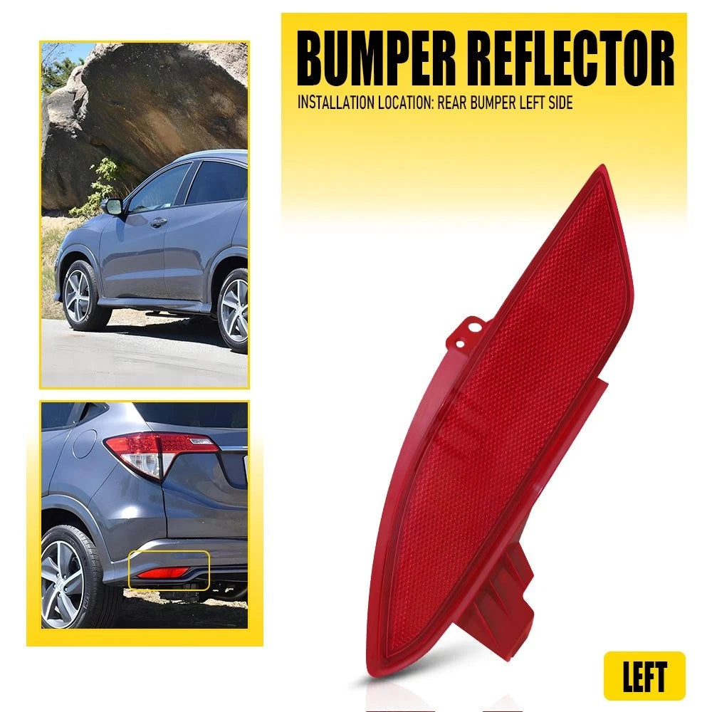 Set of 2 Rear Driver Side Bumper Reflectors for Honda HR-V (2016–2022) HO1184109 H