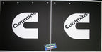 Pair of 24" x 24" Mud Flaps for Ram Truck (Cummins Logo)