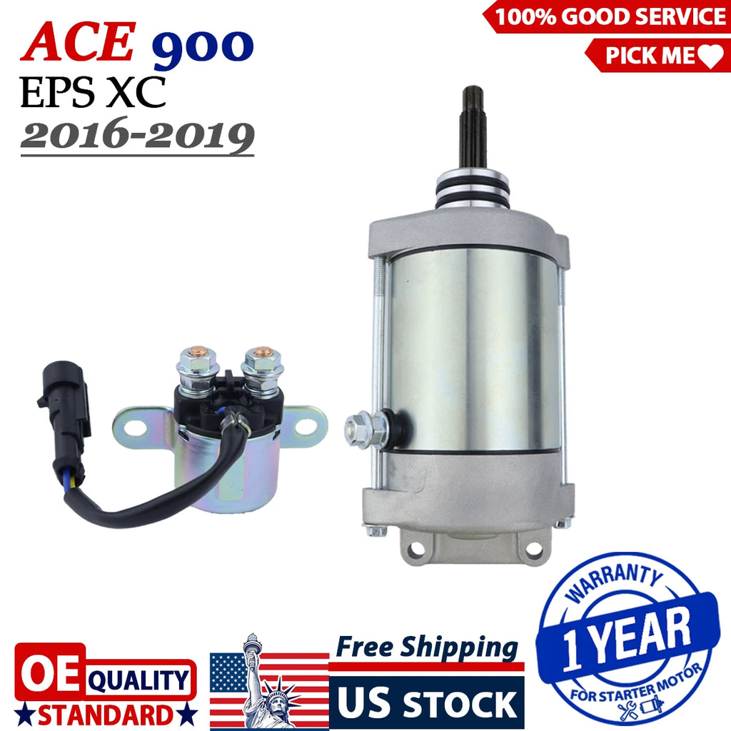 Starter Motor with Solenoid Relay for Polaris ACE 900 EPS/EPS XC (2016–2019)
