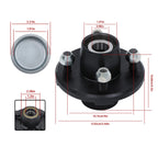 Set of 5 Trailer Hub Assemblies for 4 on 4" Spindle Bolt Circle