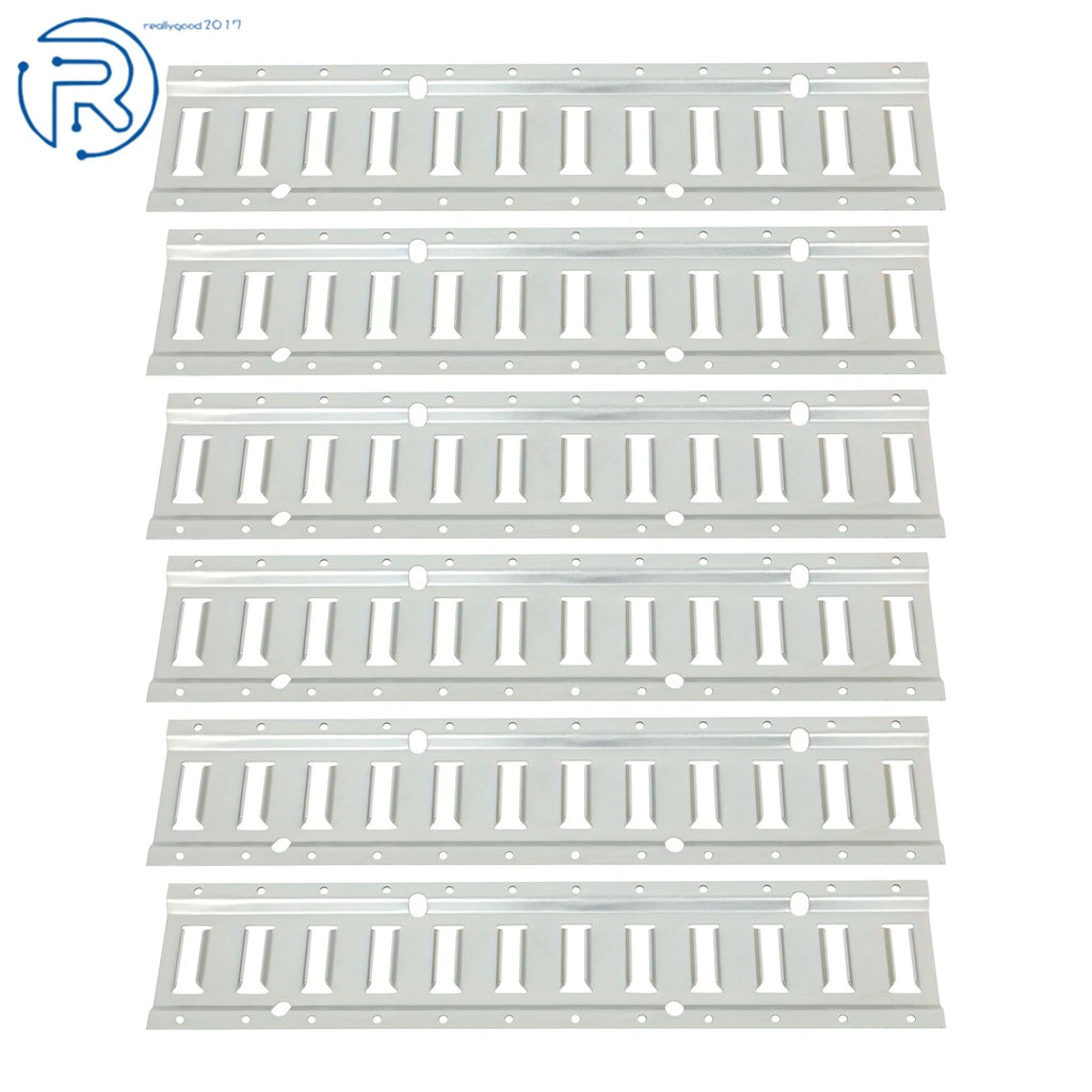 Set of 6 E Track Tie Down Rails for Vans ATV (Portable, Galvanized)