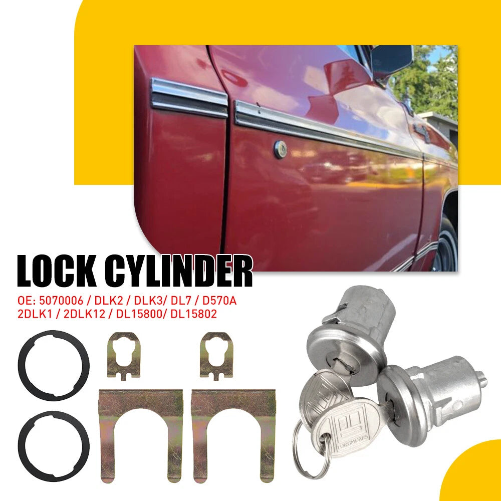 Door Lock Cylinders Set of 2 for Chevy Blazer Suburban C10 K10 (1981–1986)