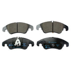 Set of 4 Hella Front Low-Met Disc Brake Pads for Audi A6 A6 Quattro Q5 A7