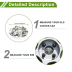 Wheel Center Caps No. 4260B0C060 for Toyota Tundra (2014–2021) Silver Tone