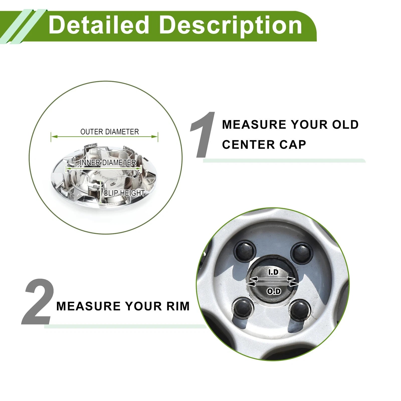 Wheel Center Caps No. 4260B0C060 for Toyota Tundra (2014–2021) Silver Tone