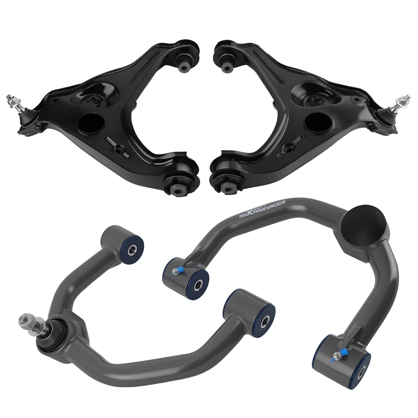 Set of 4 Lift Upper Control Arms + Front Lower Control Arms for Ford F150 (2009–2013)